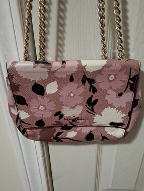 kate spade Pink Floral Chain Strap Crossbody
